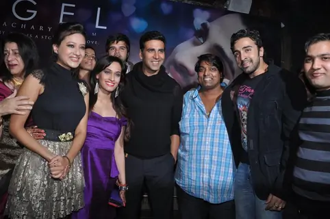 Akshay Kumar, Maddalsa Sharma, Nilesh Sahay and Ganesh Acharya launch the music of Angel film at Doc
