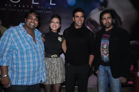 Akshay Kumar, Maddalsa Sharma, Nilesh Sahay and Ganesh Acharya launch the music of Angel film at Doc