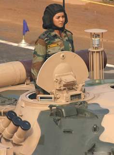 The dress rehearsal for the Republic Day parade at Rajpath 23 Jan 2011. .