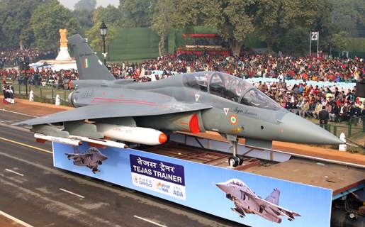 The dress rehearsal for the Republic Day parade at Rajpath 23 Jan 2011. .