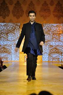 Karan Johar walk the ramp at Mizwan Show. .