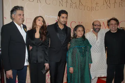 Jaya, Abhishek and Aishwarya Rai Bachchan in MAC bash hosted by Mickey Contractor