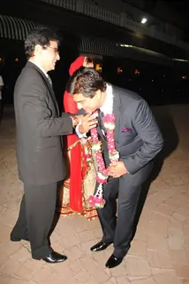 Jeetendra at Sameer Soni and Neelam Kothari's wedding ceremony