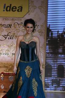 Neha Dhupia walks the ramp for Shabana Azmi's charity show 'Mizwan'