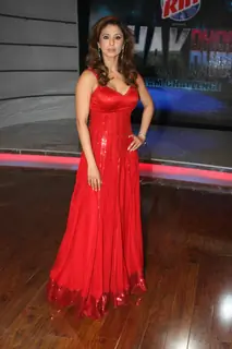 Urmila Matondkar on the sets of Chak Dhoom Dhoom at Film City. .