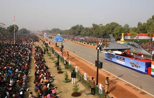 The Republic Day parade at Rajpath in New Delhi on Wed Jan 2011. .