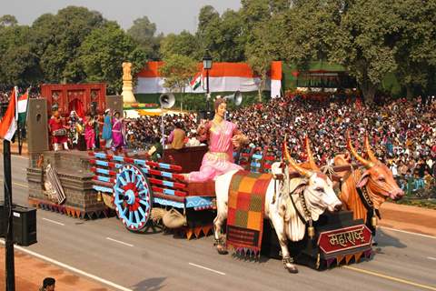 The Republic Day parade at Rajpath in New Delhi on Wed Jan 2011. .