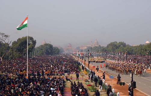 The Republic Day parade at Rajpath in New Delhi on Wed Jan 2011. .