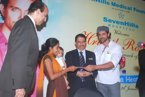 Hrithik Roshan at the launch of 'Save a heart' campaign by SevenHills