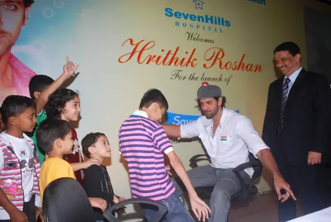 Hrithik Roshan at the launch of 'Save a heart' campaign by SevenHills