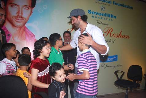 Hrithik Roshan at the launch of 'Save a heart' campaign by SevenHills