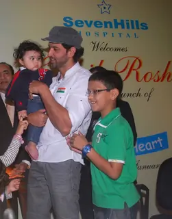 Hrithik Roshan at the launch of 'Save a heart' campaign by SevenHills