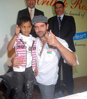 Hrithik Roshan at the launch of 'Save a heart' campaign by SevenHills