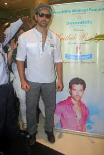 Hrithik Roshan at the launch of 'Save a heart' campaign by SevenHills