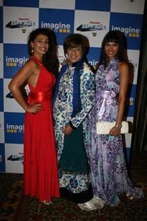 Rohit Verma, Mink Brar and Priyadarshani Singh at 'Zor Ka Jhatka' bash at JW Marriott Hotel in Mumba