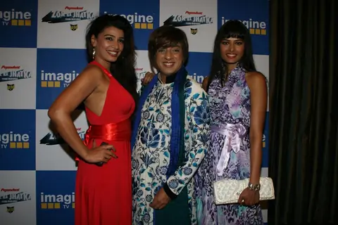 Rohit Verma, Mink Brar and Priyadarshani Singh at 'Zor Ka Jhatka' bash at JW Marriott Hotel in Mumba