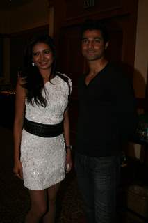 Karishma Tanna and Hanif Hilal at 'Zor Ka Jhatka' bash at JW Marriott Hotel in Mumbai