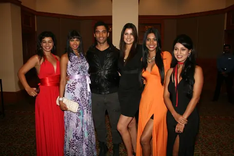 Contestants at 'Zor Ka Jhatka' bash at JW Marriott Hotel in Mumbai