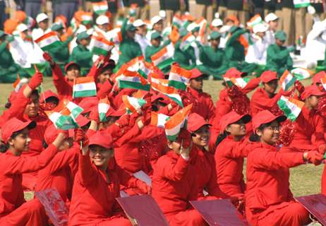 NCC cadets at ''PM&quot;s NCC Rally'' in New Delhi