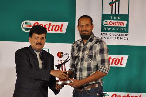 Yusuf Khan Pathan at Castrol Cricket Awards at Grand Hyatt. .