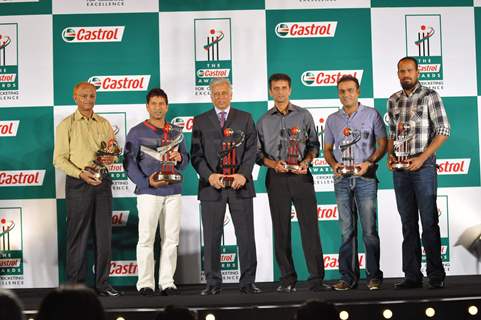 Sachin and others at Castrol Cricket Awards at Grand Hyatt. .