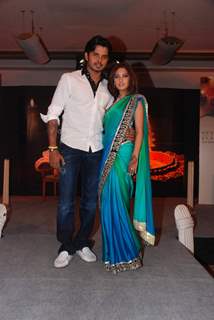 Ria Sen and Srisanth promotes Gitanjali's Rivaaz collection at Grand Hyatt. .