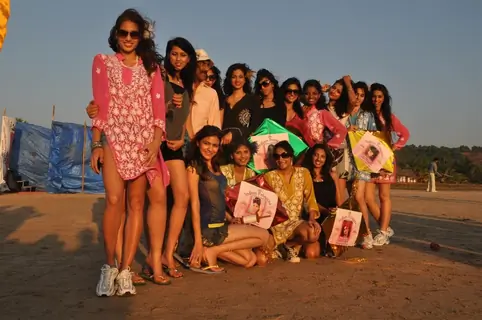 Indian Princess-2011 contestant performed ramp walk during ,organized by Atharva Group of Institutes