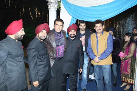 Mukesh Rishi and Pankaj Dheer at Banpreet Singh's Son Wedding