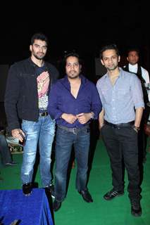 Mika Mehndi and Rahul Vaidya at Banpreet Singh's Son Wedding