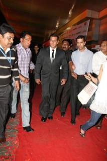 Salman Khan at Dev Anand’s old classic film “Hum Dono” premiere at Cinemax Versova