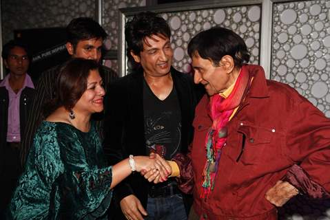 Shekhar Suman at Dev Anand’s old classic film “Hum Dono” premiere at Cinemax Versova