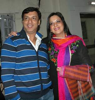 Madhur Bhandarkar and Ms Pratibha Advani at a special screening of film 'Dil Toh Baccha Hai Ji' in Delhi on 3 Feb 2011. .