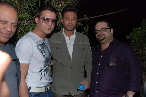 Jimmy Shergil and Irfan khan at in Andheri. .
