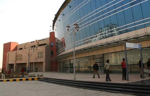 A view of Airport Metro station at Dwarka Sector-21 in New Delhi on Sat 2 Feb 2011. .