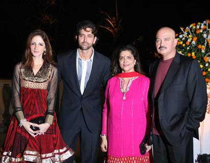 Roshan Family at Imran Khan and Avantika Malik's Wedding Reception Party at Taj Land's End