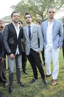 Abhay Deol and Siddharth Mallya at Signature Derby at Mahalaxmi. .