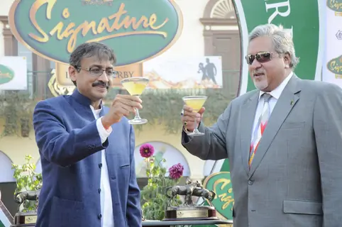Vijay Mallya at Signature Derby at Mahalaxmi. .