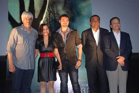 Vikram Bhatt, Twinkle and Mimoh at Launch of Vikram Bhatt's 'Haunted - 3D' movie first look