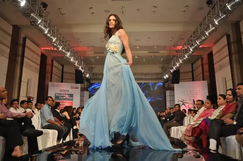 Models walk the ramp for Gitanjali Cyclothon Fashion Show 2011
