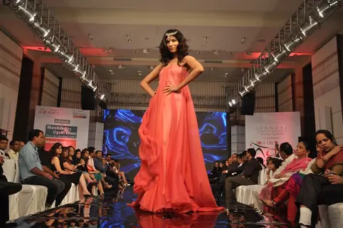 Models walk the ramp for Gitanjali Cyclothon Fashion Show 2011