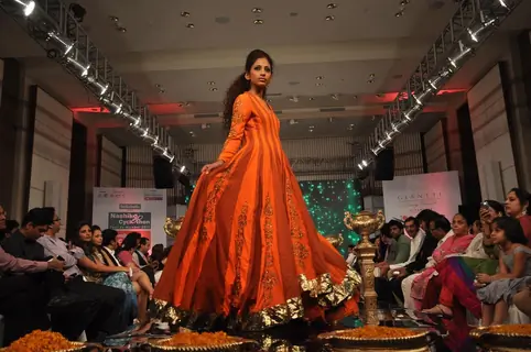 Models walk the ramp for Gitanjali Cyclothon Fashion Show 2011