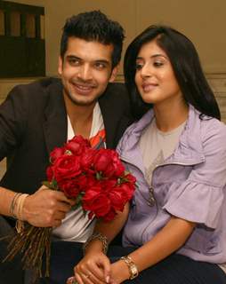 Karan kundra and Kritika Kamra celebrating Valentine's Day in New Delhi