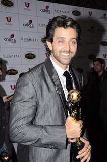 Hrithik Roshan at Global Indian film and Television awards at Yash Raj studios in Mumbai.  .