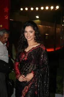 Ankita Lokhande at Global Indian film and Television awards at Yash Raj studios in Mumbai