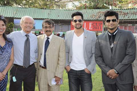 Aftab and Madhavan at Elle Cup and IIFA promotional event at Mahalaxmi Race Course..