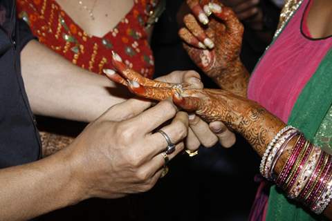 The ring ceremony of Debina and Gurmeet