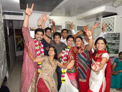 Gurmeet & Debina's with childhood friend in their wedding