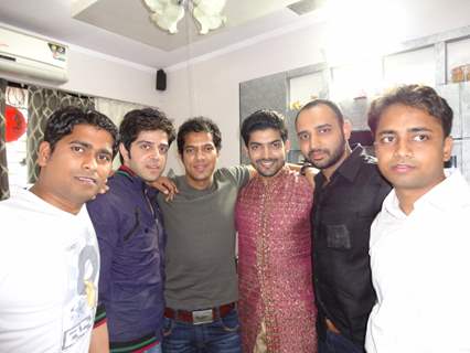 Gurmeet with childhood friend in his wedding