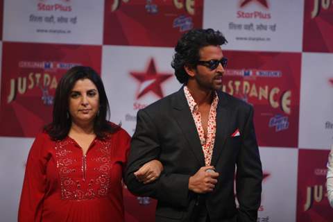 Hrithik Roshan and Farah Khan at TV talent show 'Just Dance'