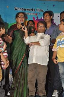 Usha Uthup and Lilliput at music launch of film'Satrangee Parachute' in ST Catherine's children home